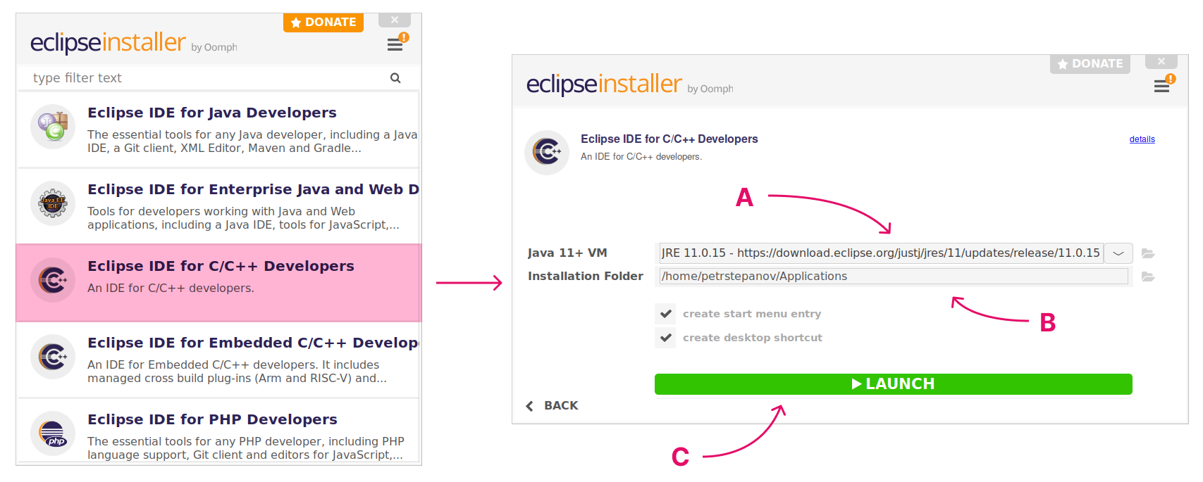 Eclipse CDT installer